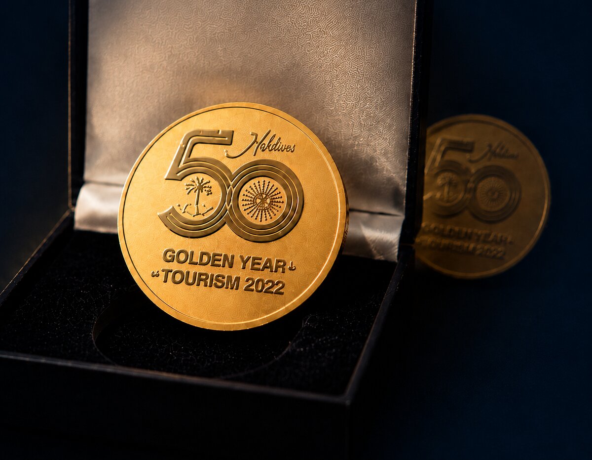 Maldives Tourism Golden Year 50th Anniversary Medal 2022